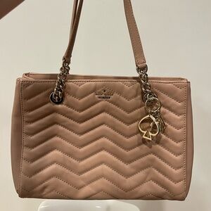 Kate Spade Nude Pink Quilted Shoulder Bag